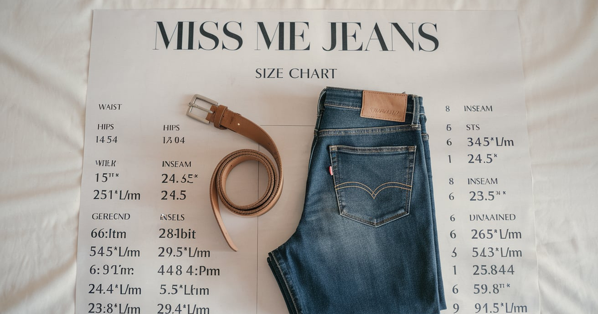 Miss Me Jeans Size Chart